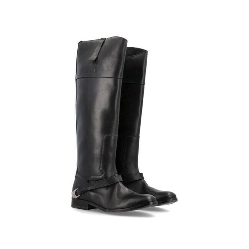 GOLDEN GOOSE Charlie Knee-High Leather Bootstrap Size EU 37 US 7 New Without Box